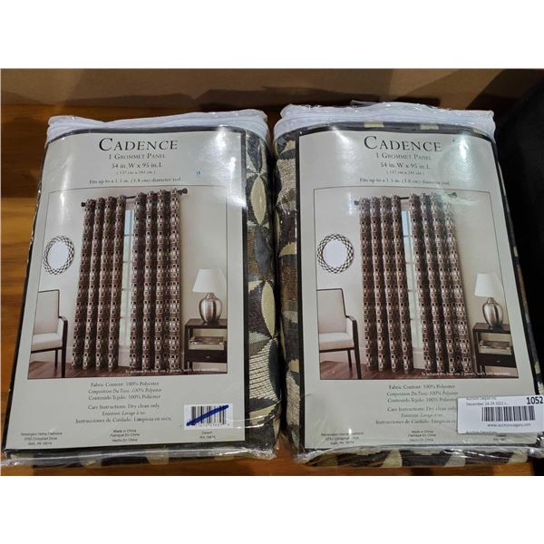 *NEW* Cadence Grommet Panel Curtain Set of 2 - Each Panel 54"x95"
