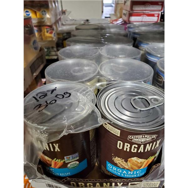 Castor & Pollux Organic Chicken & Brown Rice Wet Dog Food 12x360g