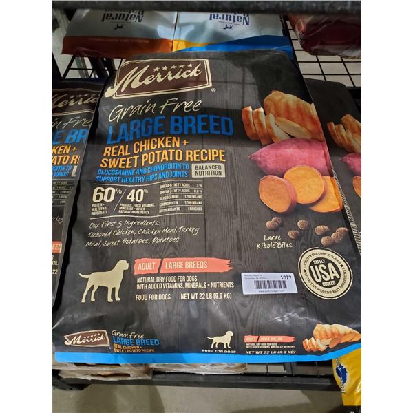 Merrick Grain Free Large Breed Chicken & Sweet Potato Dog Kibble 22Lbs