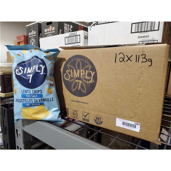 Simply 7, Sea Salt Lentil Chips 12x113g