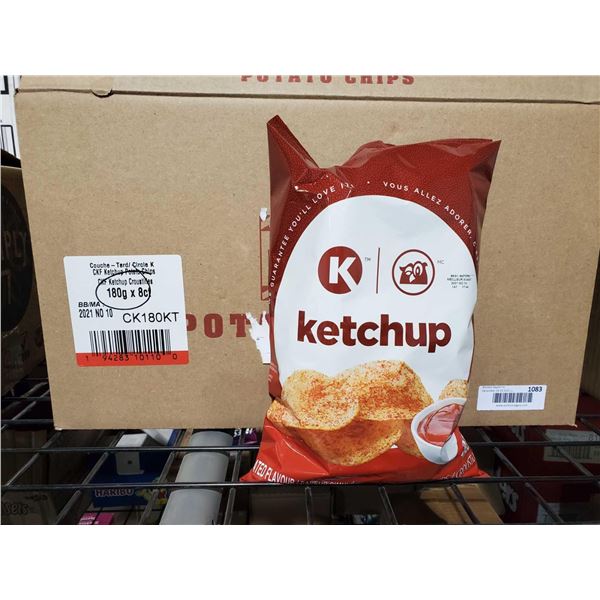 Circle K Ketchup Potato Chips 8x180g