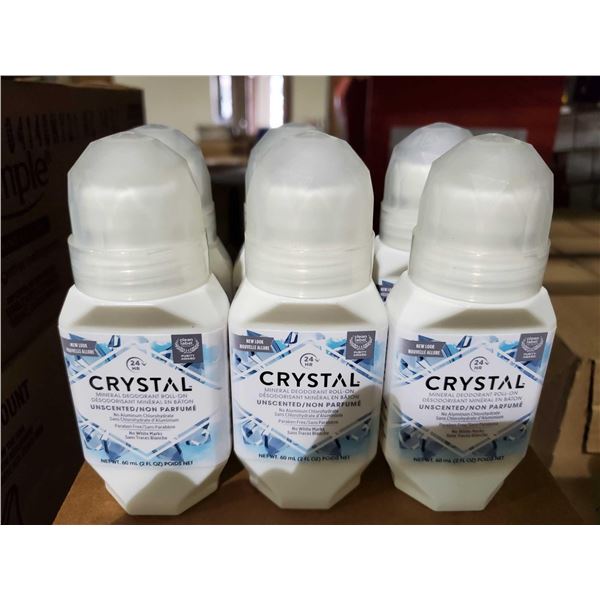 Crystal Mineral Deodorant Roll On 6x60ml