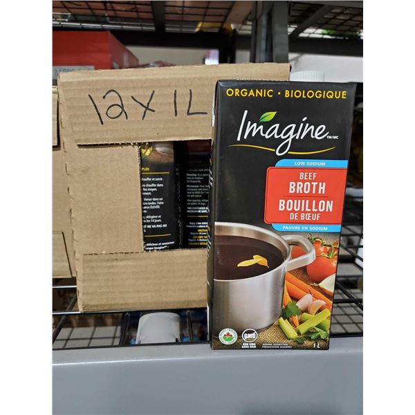 Imagine Organic Beef Broth 12x1L
