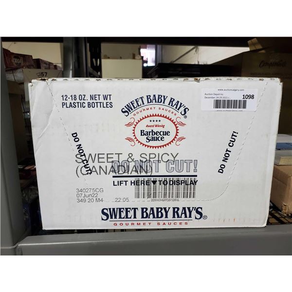 Sweet Baby Ray's Sweet & Spicy BBQ Sauce 6X18oz