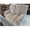Image 1 : Grey Double Reclining Love Seat - FLOOR DISPLAY MODEL- pick up Dec. 30 from 9-3, off site location 4