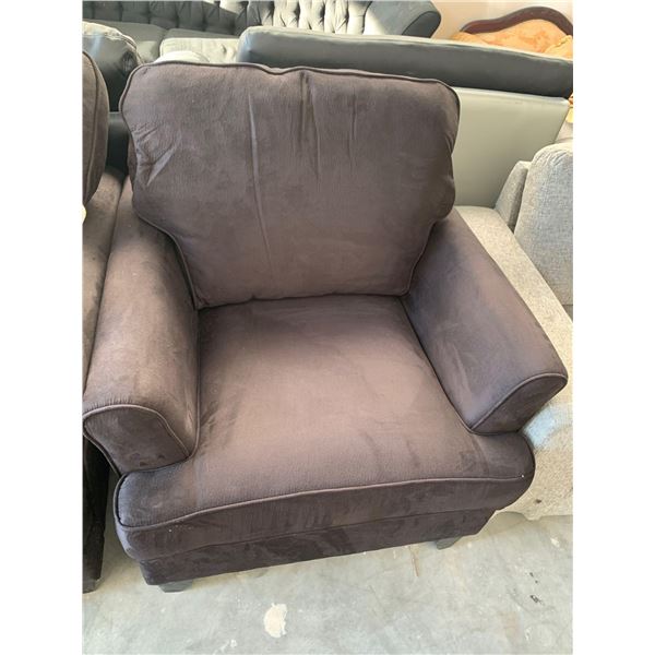 Microfiber Black Soft Touch Arm Chair FLOOR DISPLAY MODEL- pick up Dec. 30 from 9-3, off site locati