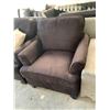 Image 2 : Microfiber Black Soft Touch Arm Chair FLOOR DISPLAY MODEL- pick up Dec. 30 from 9-3, off site locati
