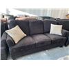 Image 2 : Black Micro Fiber Soft Touch 2 piece living room set with 3 seat sofa snd matching arm chair include