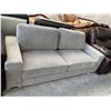 Image 3 : Contemporary Design Grey Fabric Love Seat Sofa missing legs FLOOR DISPLAY MODEL- pick up Dec. 30 fro