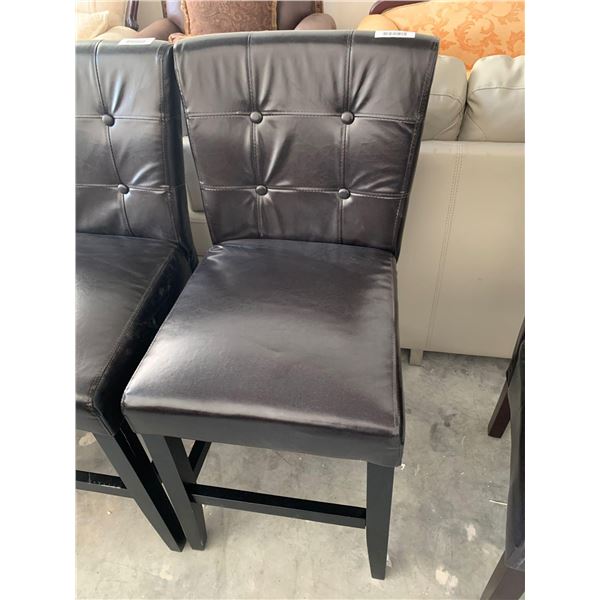 Brown Vinyl Bar Stool with back FLOOR DISPLAY MODEL- pick up Dec. 30 from 9-3, off site location 423