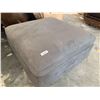 Image 2 : Grey Micro fiber super soft touch ottoman approx 30 x 30 inch FLOOR DISPLAY MODEL- pick up Dec. 30 f