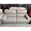 Image 2 : Bauhaus Design Grey Bonded leather oversized arm 2 seat loveseat , small tear on top FLOOR DISPLAY M