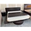 Image 2 : King Size Wood Platform bed set with 2 matching night stands and headboard FLOOR DISPLAY MODEL- pick