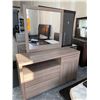 Image 1 : Wood grain Veneer Dresser and matching mirror small nick on edge FLOOR DISPLAY MODEL- pick up Dec. 3