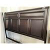 Image 2 : Dark Wood Panel Design King Size Headboard FLOOR DISPLAY MODEL- pick up Dec. 30 from 9-3, off site l