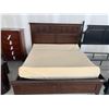 Image 6 : King Size Mahogany color wood Mates Bed Frame includes headboard, foot board and drawers on both sid
