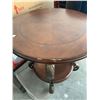 Image 3 : Bronze Framed wood side table with leaf footing approx 24 inch FLOOR DISPLAY MODEL- pick up Dec. 30 