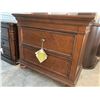 Image 2 : Double Door Oak Side Table with power/usb plugs FLOOR DISPLAY MODEL- pick up Dec. 30 from 9-3, off s