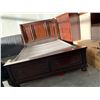 Image 6 : Queen Size Shaker Style captains Bed and Dresser suite includes Headboard, Rails, drawered foot boar