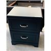 Image 1 : Dark Wood Shaker 2 drawer night side table FLOOR DISPLAY MODEL- pick up Dec. 30 from 9-3, off site l