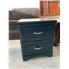 Image 2 : Dark Wood Shaker 2 drawer night side table FLOOR DISPLAY MODEL- pick up Dec. 30 from 9-3, off site l