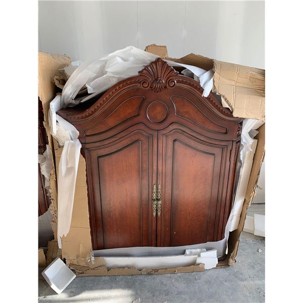 Still in Box double door top of hutch cabinet FLOOR DISPLAY MODEL- pick up Dec. 30 from 9-3, off sit