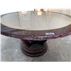 Image 3 : Solid Granite Top dining Table round approx. 52 inches diameter  FLOOR DISPLAY MODEL- pick up Dec. 3