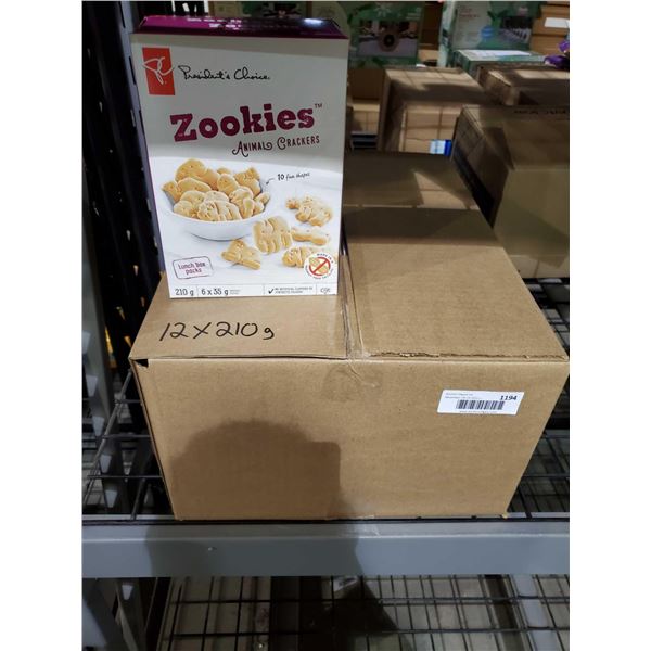 PC Zookies Animal Crackers 12x210g