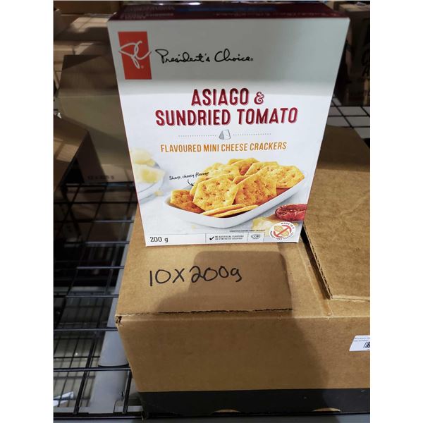 PC Asiago & Sundried Tomato Cheese Crackers 10x200g