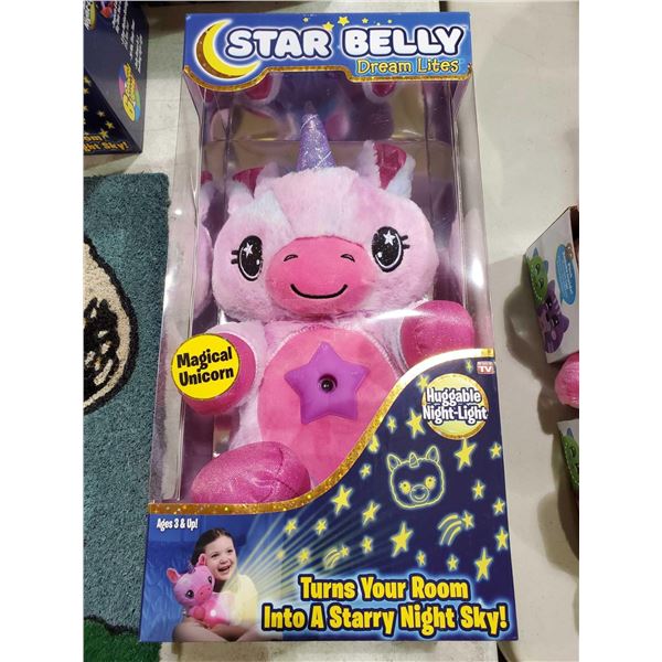 *NEW* Star Belly Dream Lites "Magical Unicorn" Plush - Projects Stars on Ceiling when Hugged