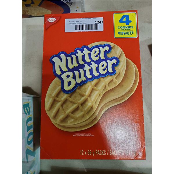 Nutter Butter 12x56g Sachets - 672g Total