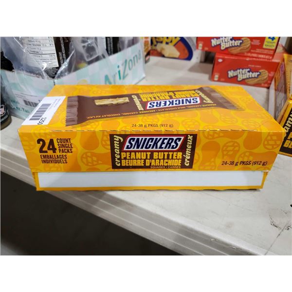 Snickers Creamy Peanut Butter Chocolate Bars 24x38g