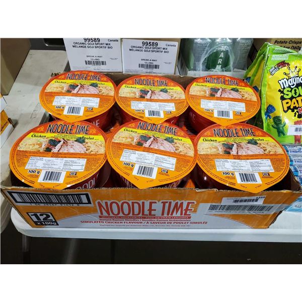 Noodle Time Chicken Instant Ramen Noodles 12x100g
