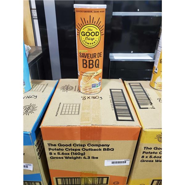The Good Crisp Company - BBQ Potato Chips 8x160g