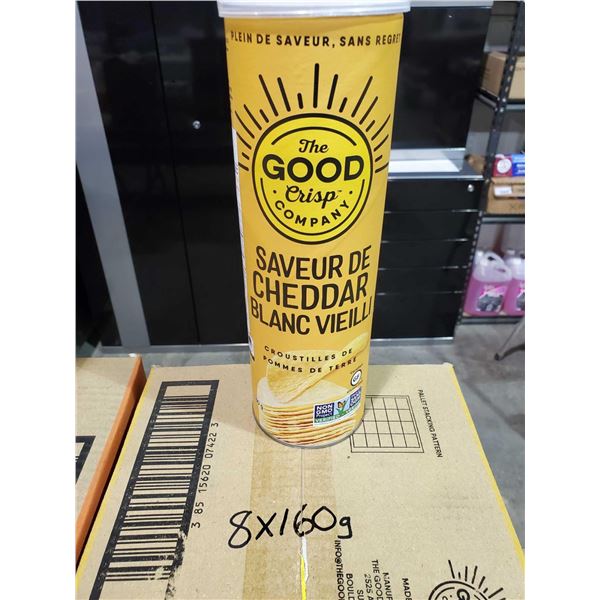 The Good Crisp Company - White Cheddar Potato Chips 8x160g