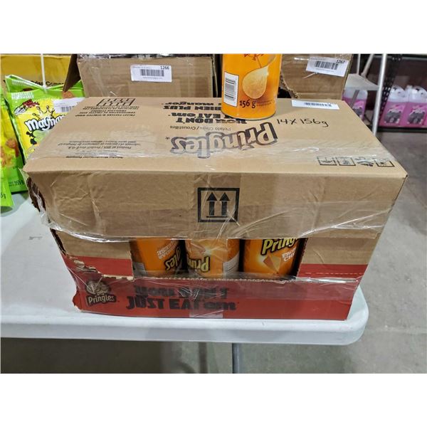 Pringles Cheddar Cheese  Potato Chips 14x156g