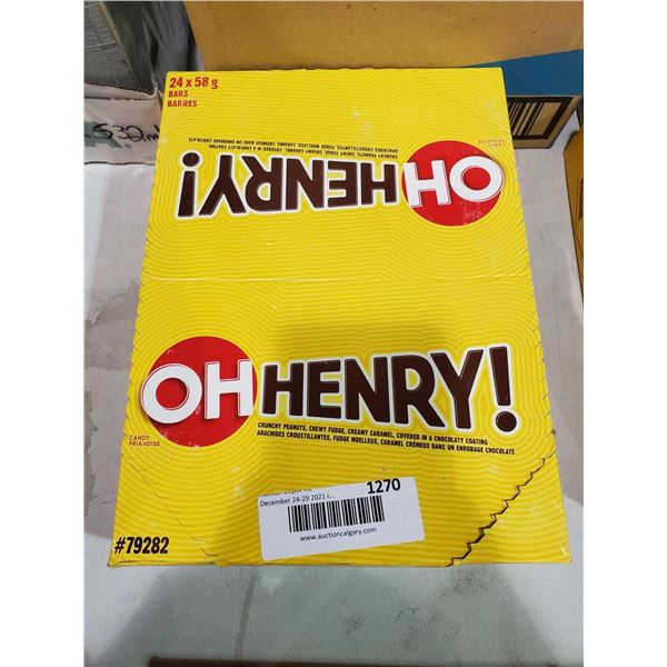 Oh Henry Chocolate Bars 24x58g