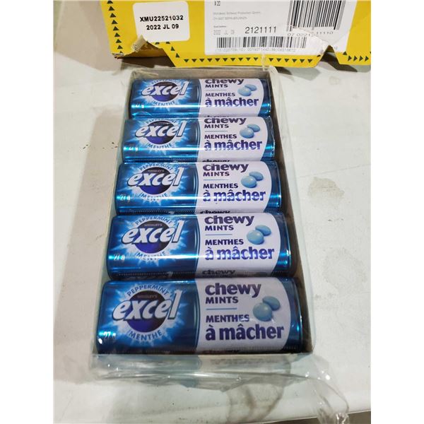 Peppermint Excel Chewy Mints 10x27g