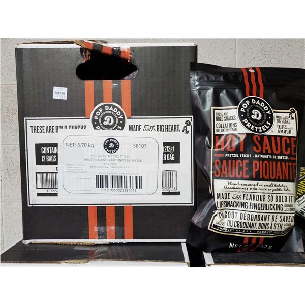 Pop Daddy Hot Sauce Pretzels 12x212g