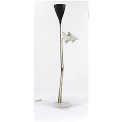 Gino Sarfatti, attributed - Floor lamp (black and white)