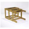 Image 1 : Vladimir Kagan - Group of 3 nesting tables with Alexander Kasuloa tiles