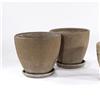 Image 1 : Stan Bitters - Pair of large terracotta pots with catch trays