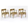 Image 1 : Borge Mogensen - Group of 6 armchairs and table