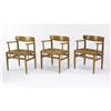 Image 3 : Borge Mogensen - Group of 6 armchairs and table