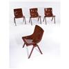 Image 1 : Ettore Sottsass - Group of 4 stacking chairs