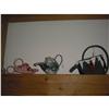 Image 1 : MARY BETH BELLAH - 3 soft scultpures- Silver