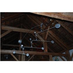 BRUCE GRAY - Mobile: Brushed steel hanging sc