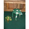 Image 1 : UNKNOWN ARTIST - 2 SMALL frog tables, one gre