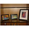 Image 1 : UNKNOWN ARTIST - 3 colorful framed pictures