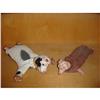 Image 1 : UNKNOWN ARTIST - 2 soft bodied cow and dog. C